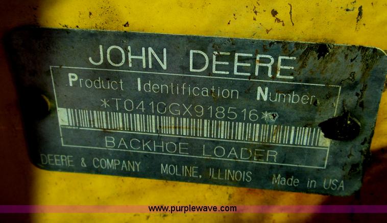 image for item E5643 2003 John Deere 410G backhoe