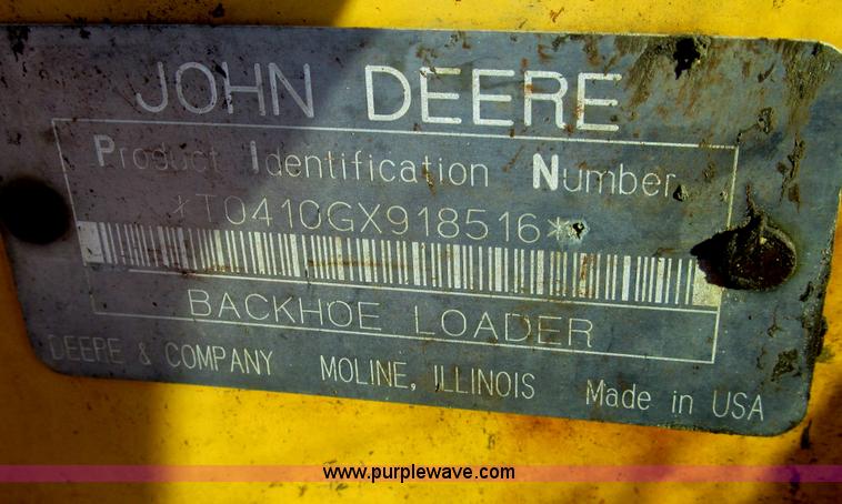 image for item E5643 2003 John Deere 410G backhoe