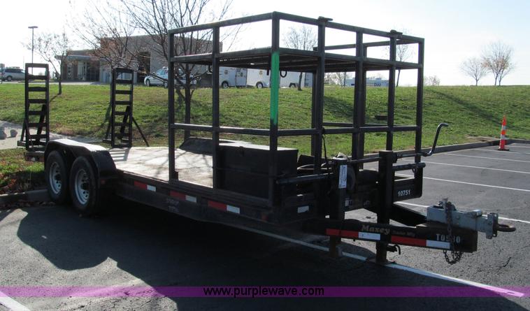 image for item E5644 2008 Maxey HD 20' equipment trailer