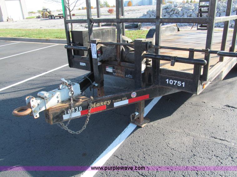 image for item E5644 2008 Maxey HD 20' equipment trailer