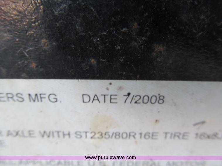 image for item E5644 2008 Maxey HD 20' equipment trailer