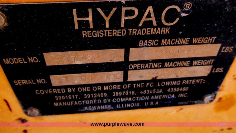 image for item E5650 Hypac C778A roller