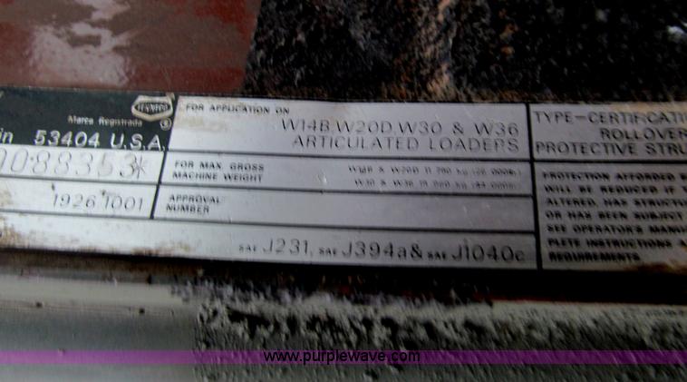 image for item F3060 1990 Case W14C wheel loader