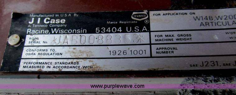 image for item F3060 1990 Case W14C wheel loader