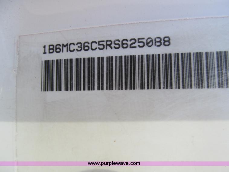 image for item F4630 1994 Dodge Ram 3500 pickup truck cab and chassis