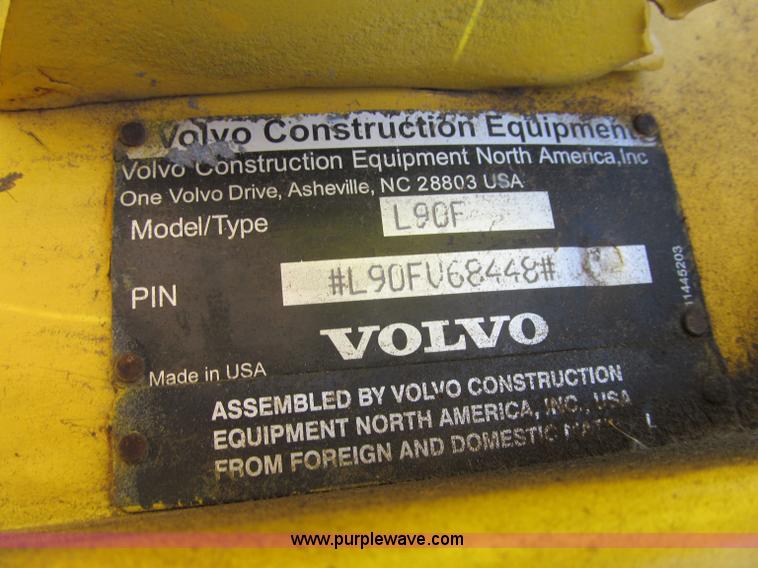 image for item F5546 2008 Volvo L90F wheel loader