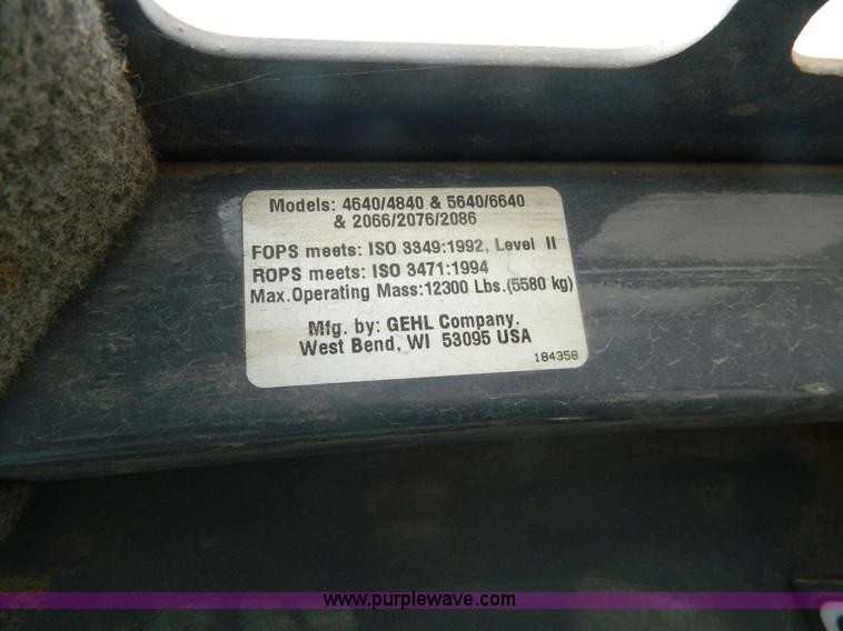 image for item G7512 2006 Gehl 5640 skid steer