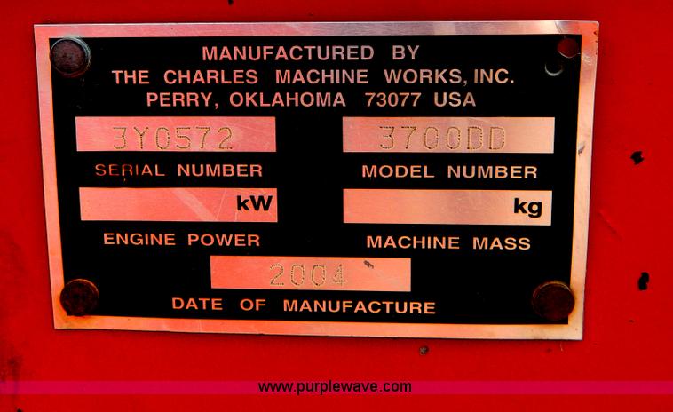 image for item G7521 2004 Ditch Witch 3700DD trencher