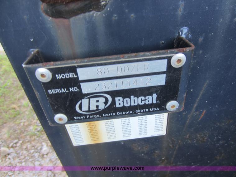 image for item H9850 Bobcat 80 dozer blade