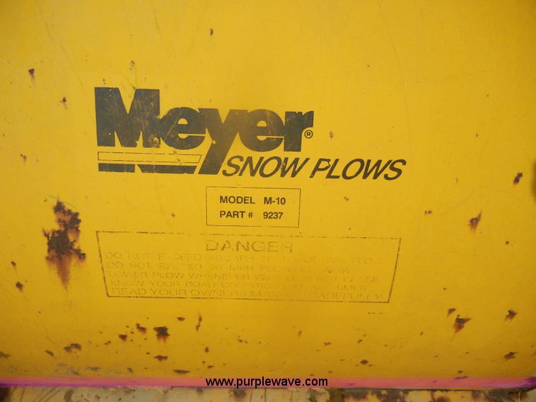 image for item U9322 Meyer 10' snow plow