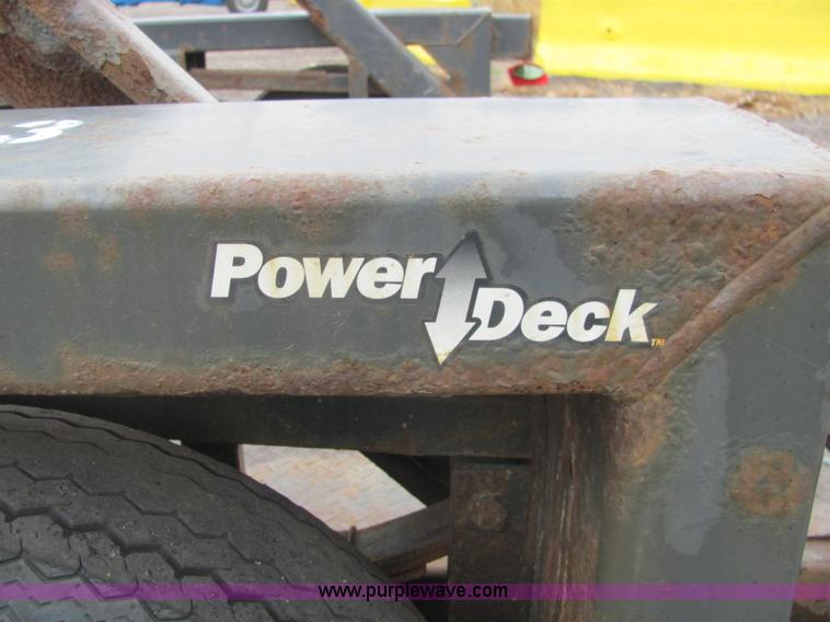 image for item C2933 2007 JLG 7614 tandem axle drop deck flatbed trailer