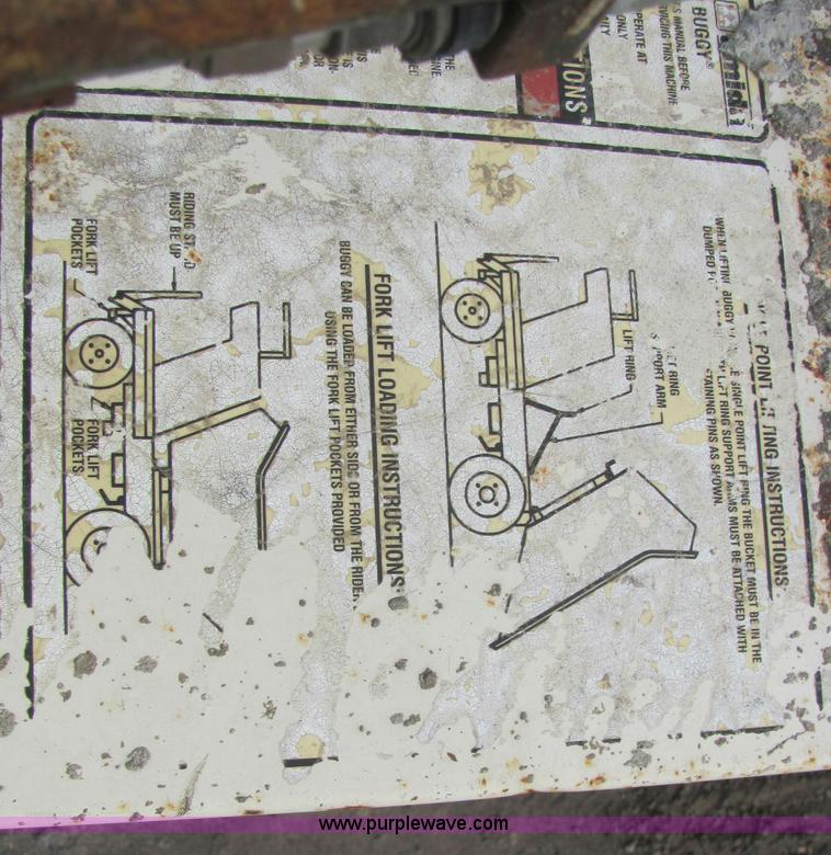 image for item C2937 2005 Terex OMPB21A ride on concrete dump buggy