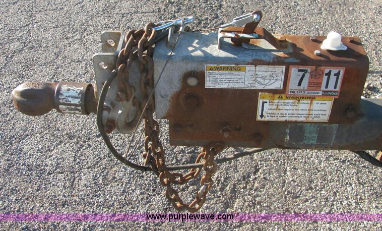 image for item C2939 2004 JLG 7612 tandem axle drop deck flatbed trailer