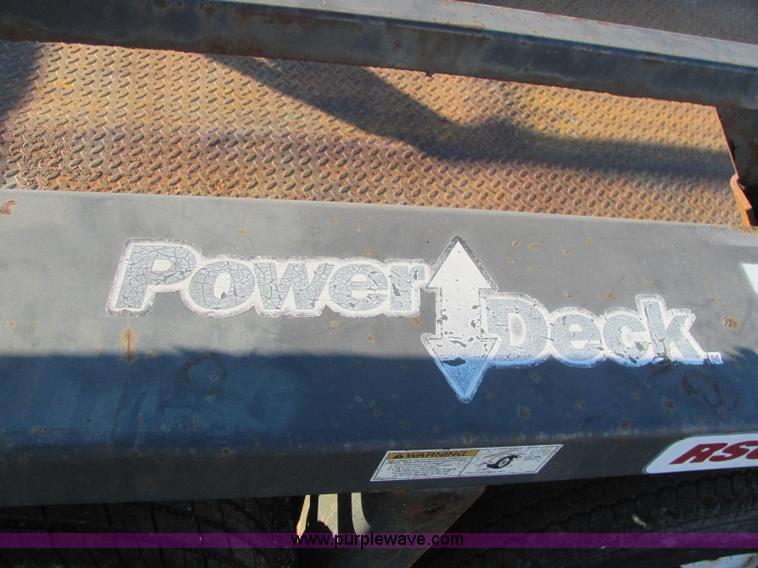 image for item C2939 2004 JLG 7612 tandem axle drop deck flatbed trailer