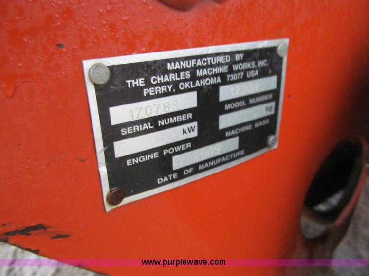 image for item D7006 2005 Ditch Witch 1230H walk-behind trencher