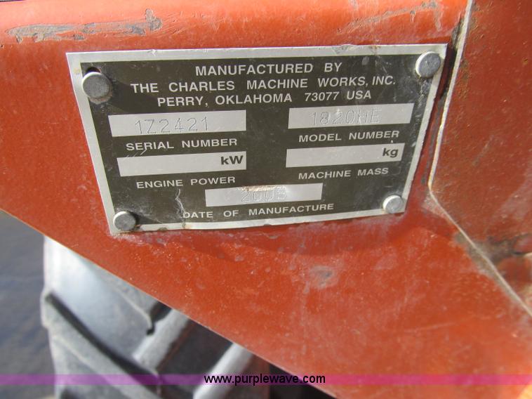 image for item D7007 2005 Ditch Witch 1820 walk-behind trencher