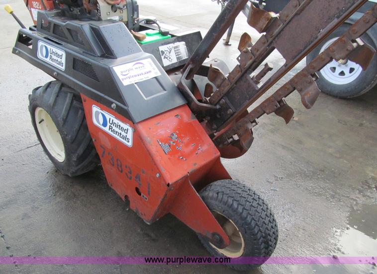 image for item D7007 2005 Ditch Witch 1820 walk-behind trencher