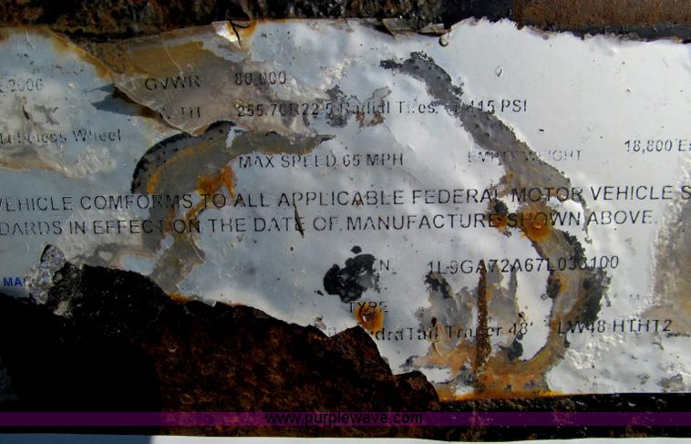 image for item F4631 2006 Ledwell Hydra-Tail 48' equipment trailer