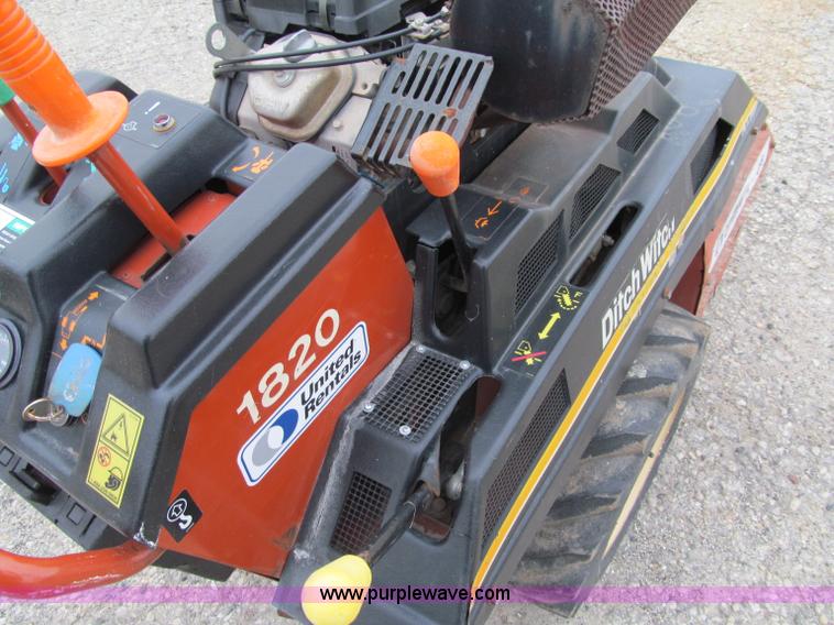 image for item F5556 2005 Ditch Witch 1820HE walk-behind trencher
