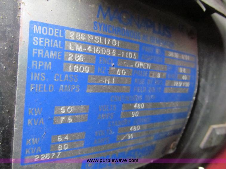 image for item F5558 2006 Magnum MMG 55 towable generator