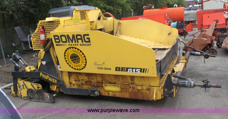 image for item E4018 2008 Bomag BF815 asphalt paver