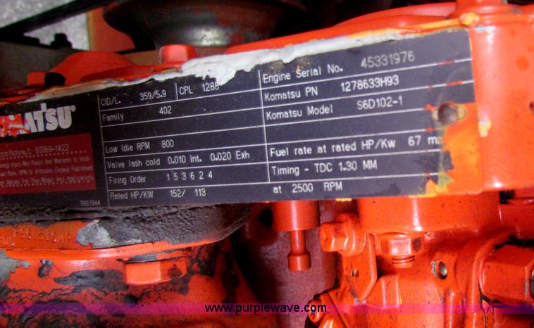 image for item E4034 1996 Galion 830B motor grader