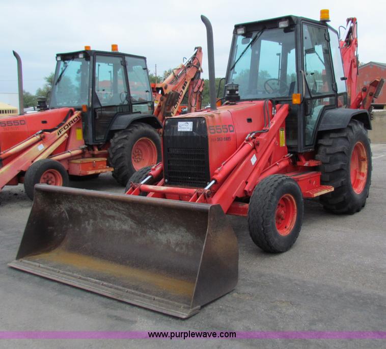 image for item E4055 1996 Ford 555D backhoe