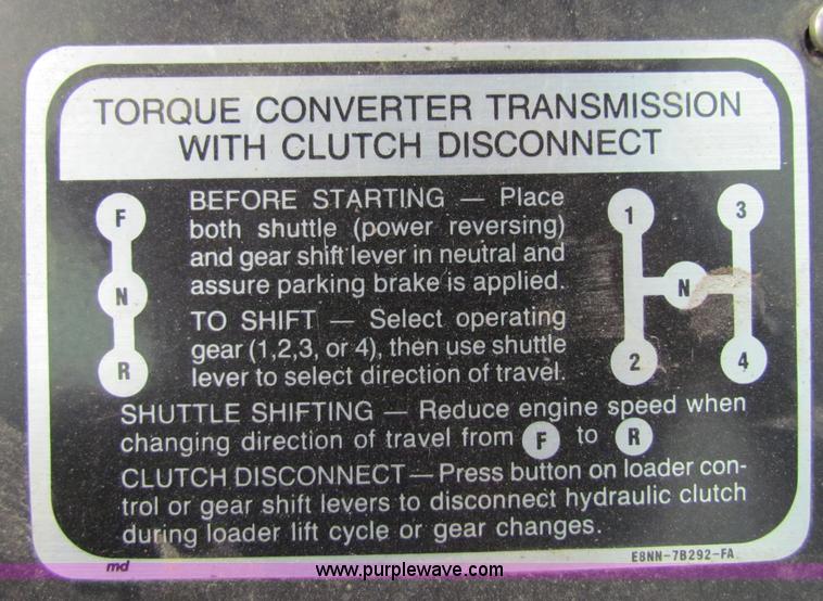 image for item E4059 1996 Ford 555D backhoe