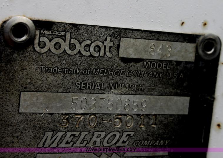 image for item E4061 1991 Bobcat 843H skid steer
