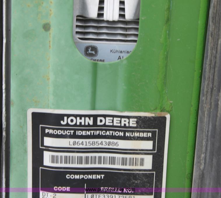 image for item E4062 2007 John Deere 6415 tractor