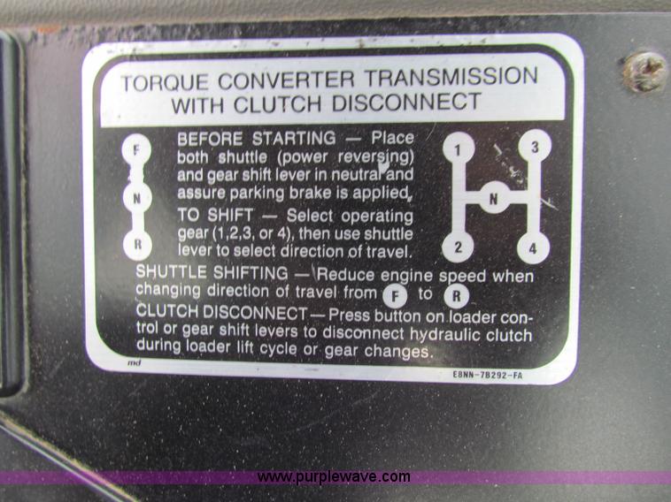 image for item E4164 1996 Ford 555D backhoe