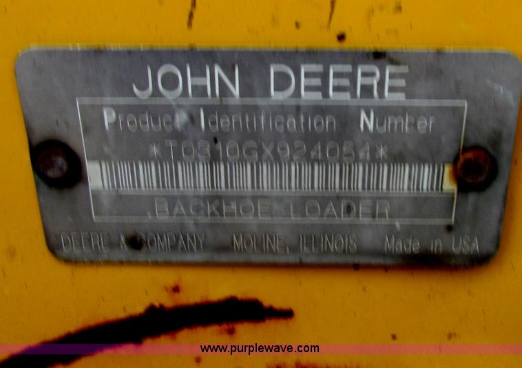 image for item E4165 2003 John Deere 310G backhoe