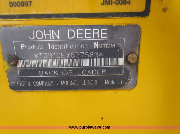 image for item E4166 1997 John Deere 310E backhoe