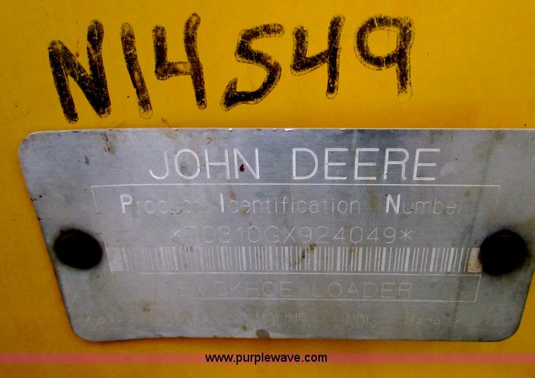 image for item E4167 2003 John Deere 310G backhoe