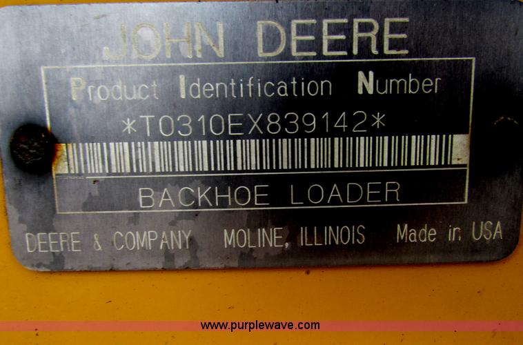 image for item E4169 1997 John Deere 310E backhoe