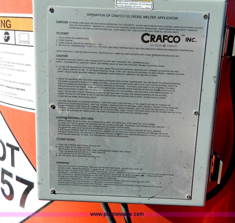 image for item E4176 2003 Craft Co SS-125 crack seal machine