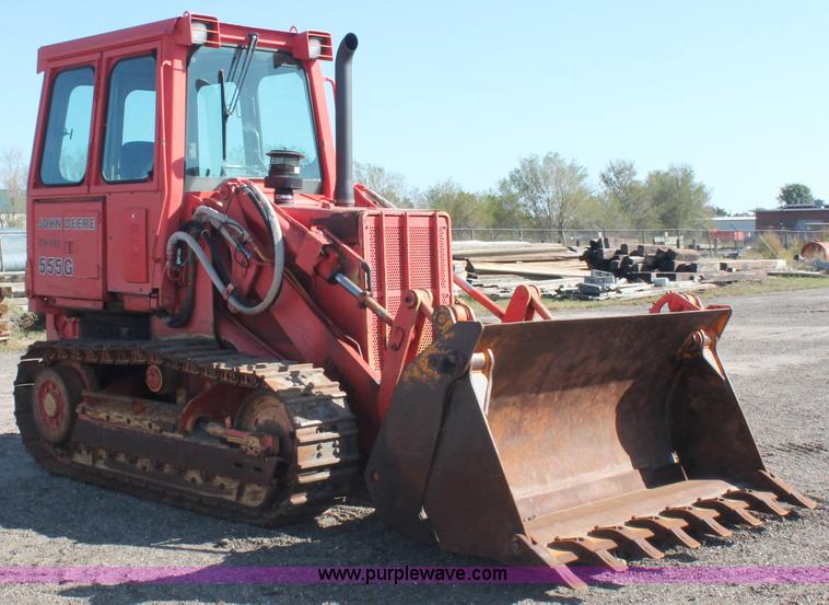 image for item F6143 1991 John Deere 555G crawler loader