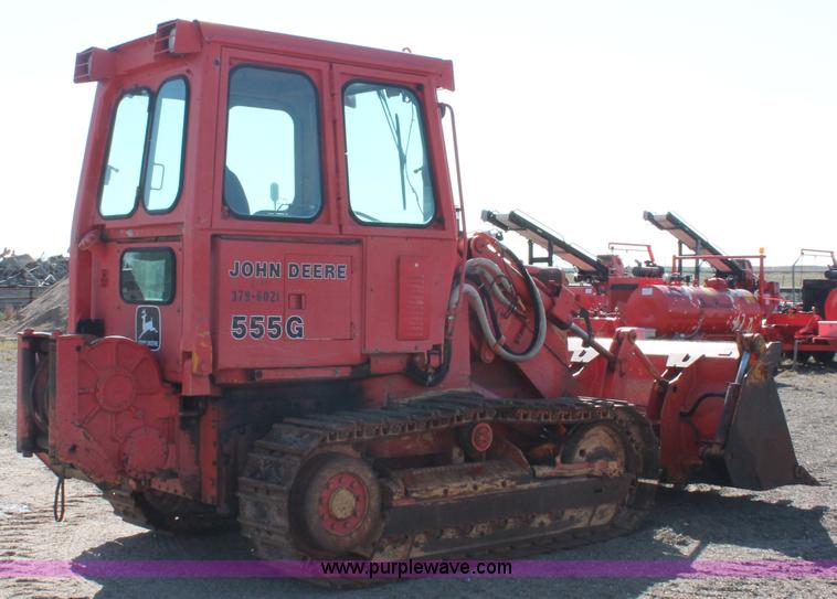 image for item F6143 1991 John Deere 555G crawler loader