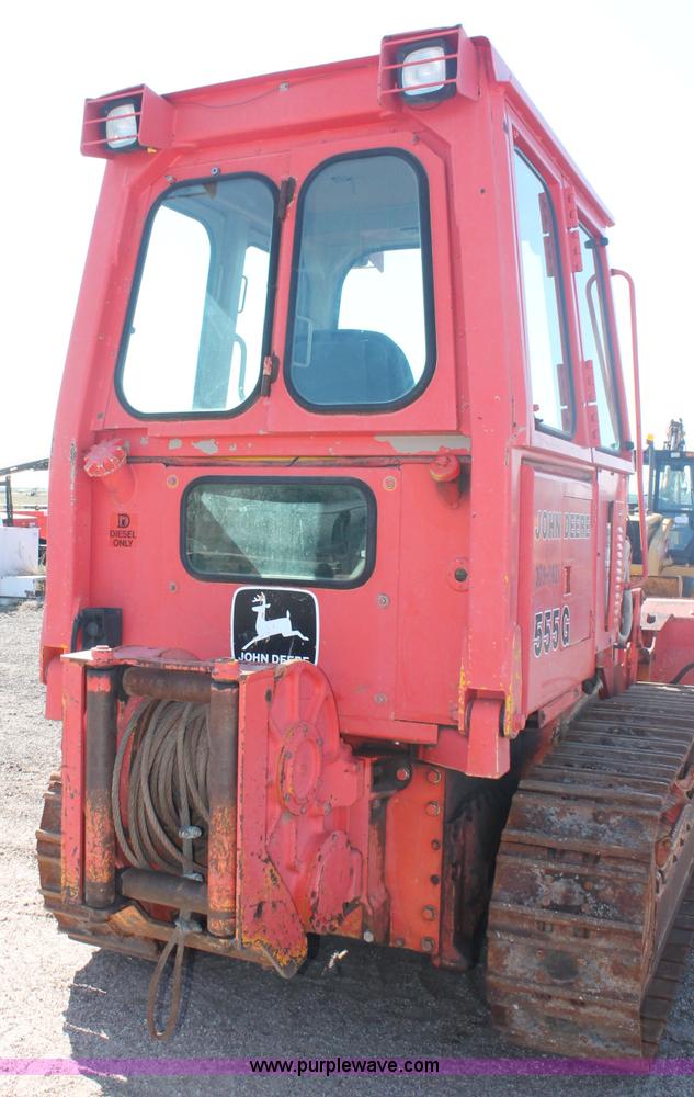 image for item F6143 1991 John Deere 555G crawler loader