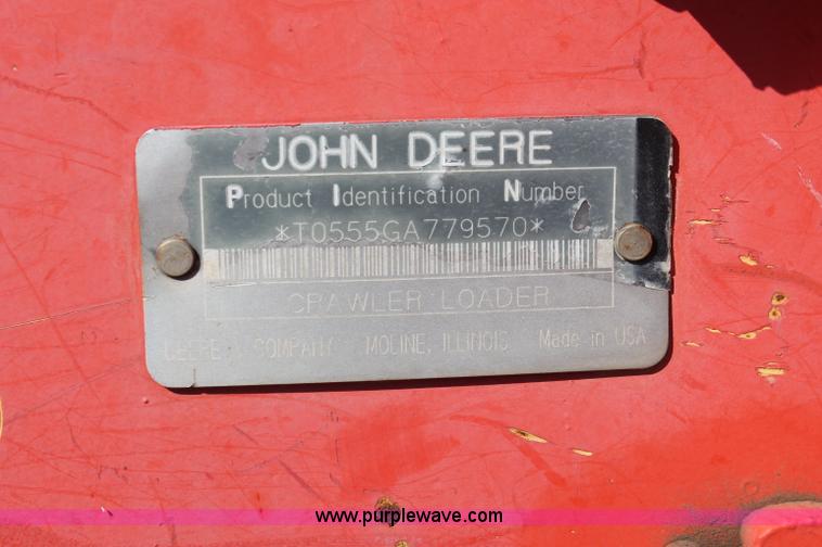 image for item F6143 1991 John Deere 555G crawler loader