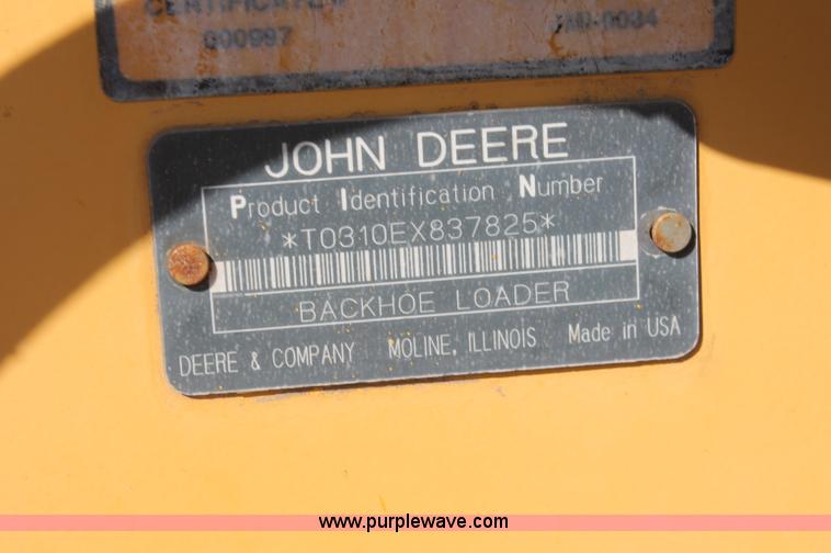 image for item F6145 1997 John Deere 310E backhoe