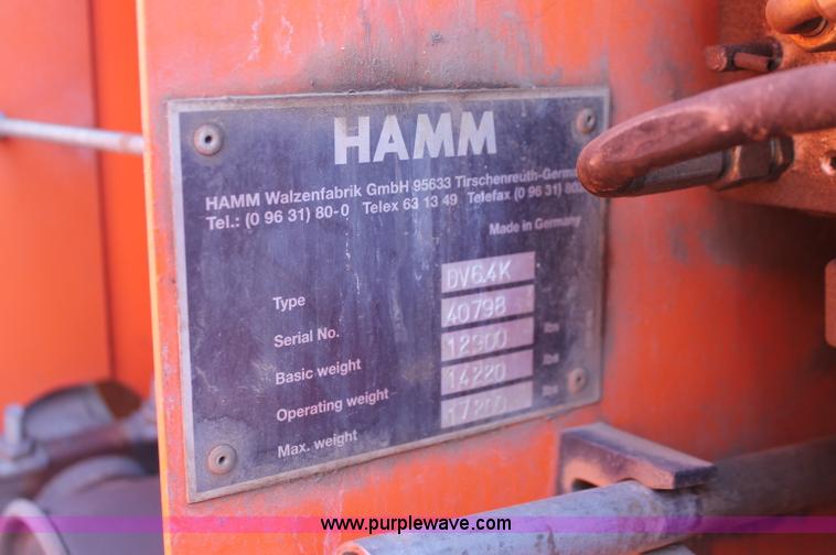 image for item F6146 1997 Hamm DV6K combination roller