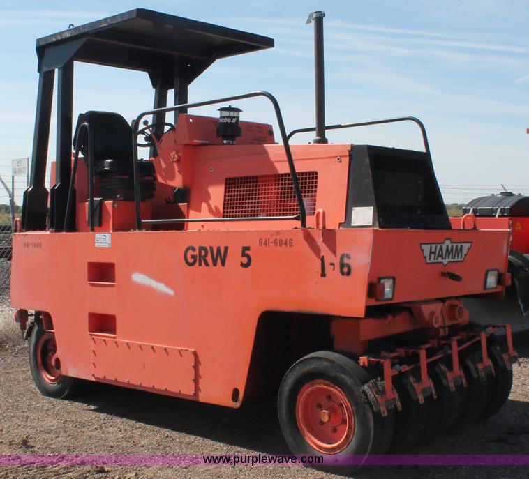 image for item F6149 1995 Hamm GRW5 pneumatic roller