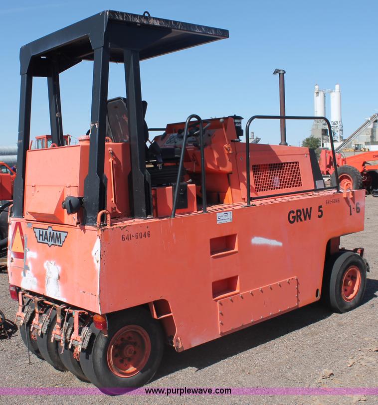 image for item F6149 1995 Hamm GRW5 pneumatic roller