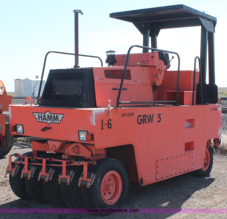 image for item F6149 1995 Hamm GRW5 pneumatic roller