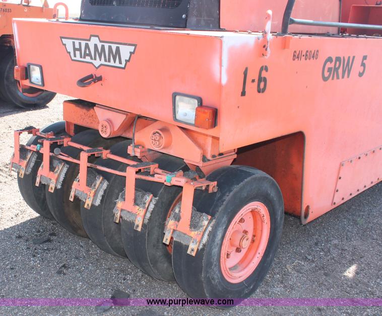 image for item F6149 1995 Hamm GRW5 pneumatic roller