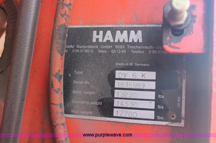 image for item F6152 1993 Hamm DV6K combination roller