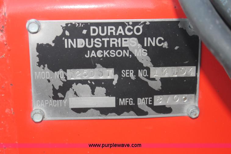 image for item F6160 2005 Duaco 125DJT pot hole patcher