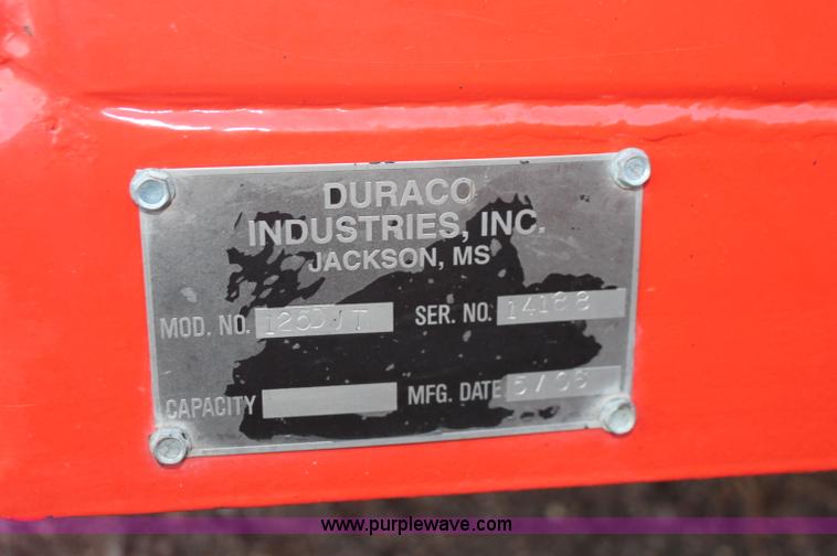 image for item F6161 2006 Duraco Durapatcher 125DJT trailer mounted pot hole patcher