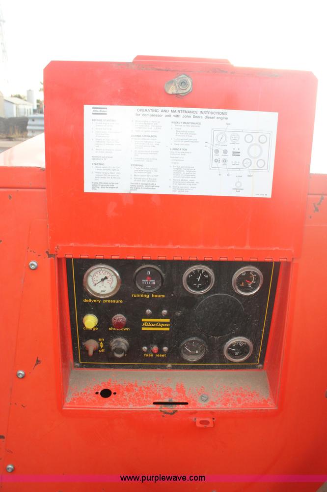 image for item F6165 1998 Atlas Copco XAS 90 JD trailer mounted air compressor